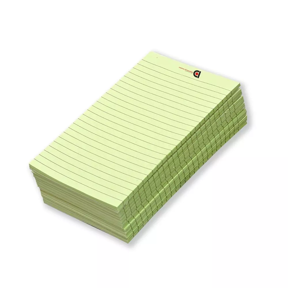 COI Writing Note Pad 5x8 inch Ruled 50 Page Green (Pack of 12)
