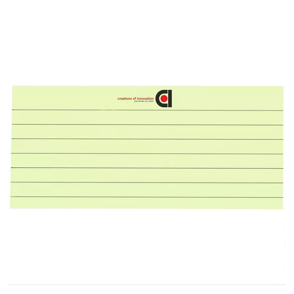 COI Writing Note Pad 5x8 inch Ruled 50 Page Green (Pack of 12)