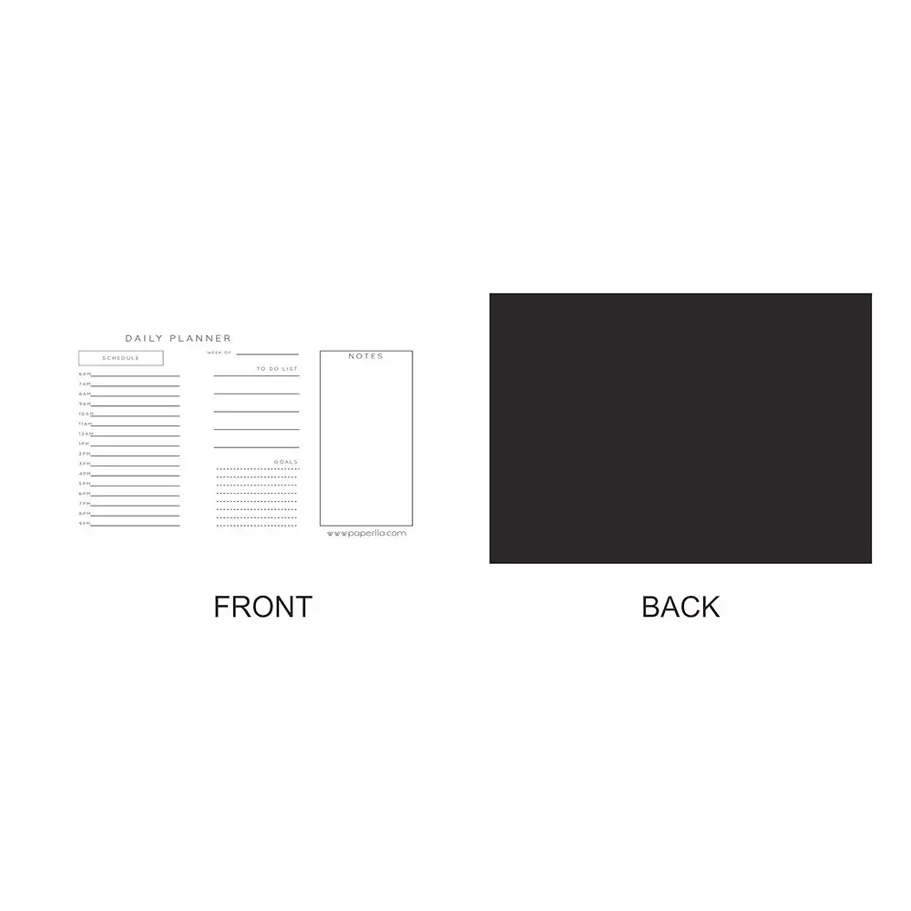 COI Daily Planner Notepad 50 Undated Tear-Off Sheets A4 Polypropylene