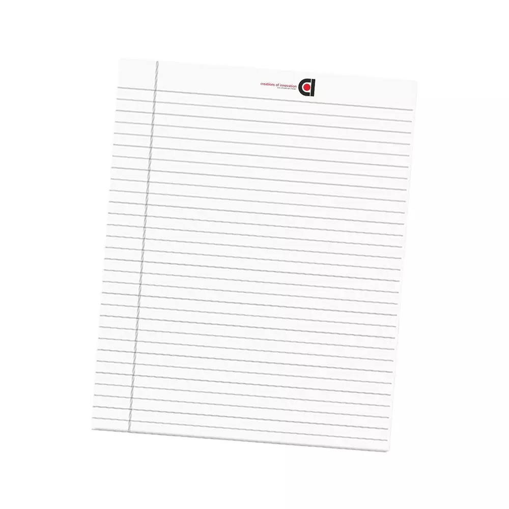 COI Writing Note Pad 10.5x8.5 inch Ruled 50 Page White (Pack of 12)