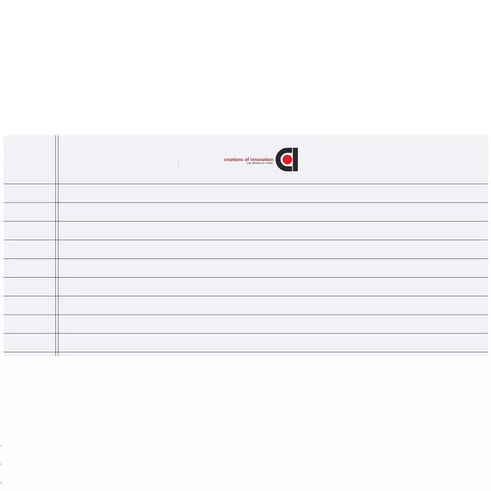 COI Writing Note Pad 10.5x8.5 inch Ruled 50 Page White (Pack of 12)