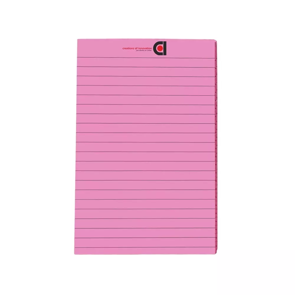 COI Writing Note Pad 5x8 inch Ruled 50 Page Pink (Pack of 12)