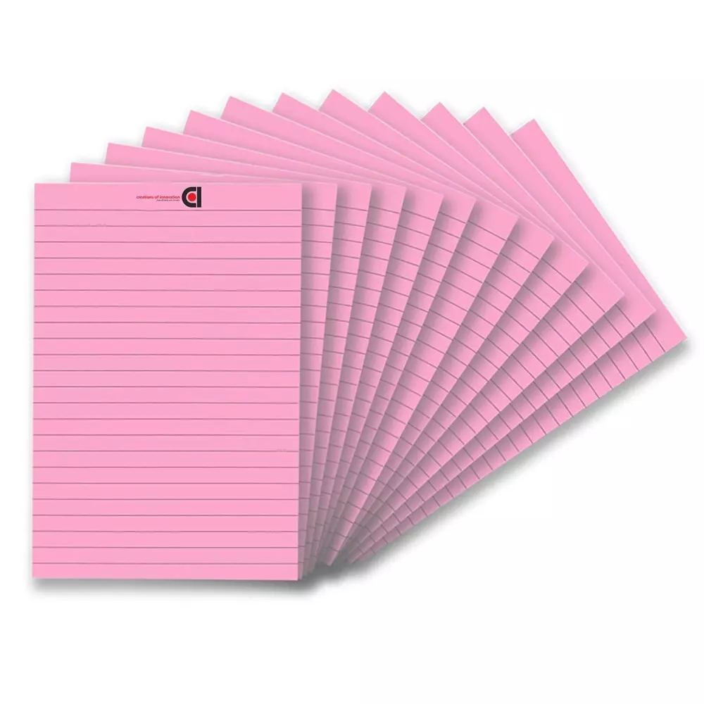 COI Writing Note Pad 5x8 inch Ruled 50 Page Pink (Pack of 12)