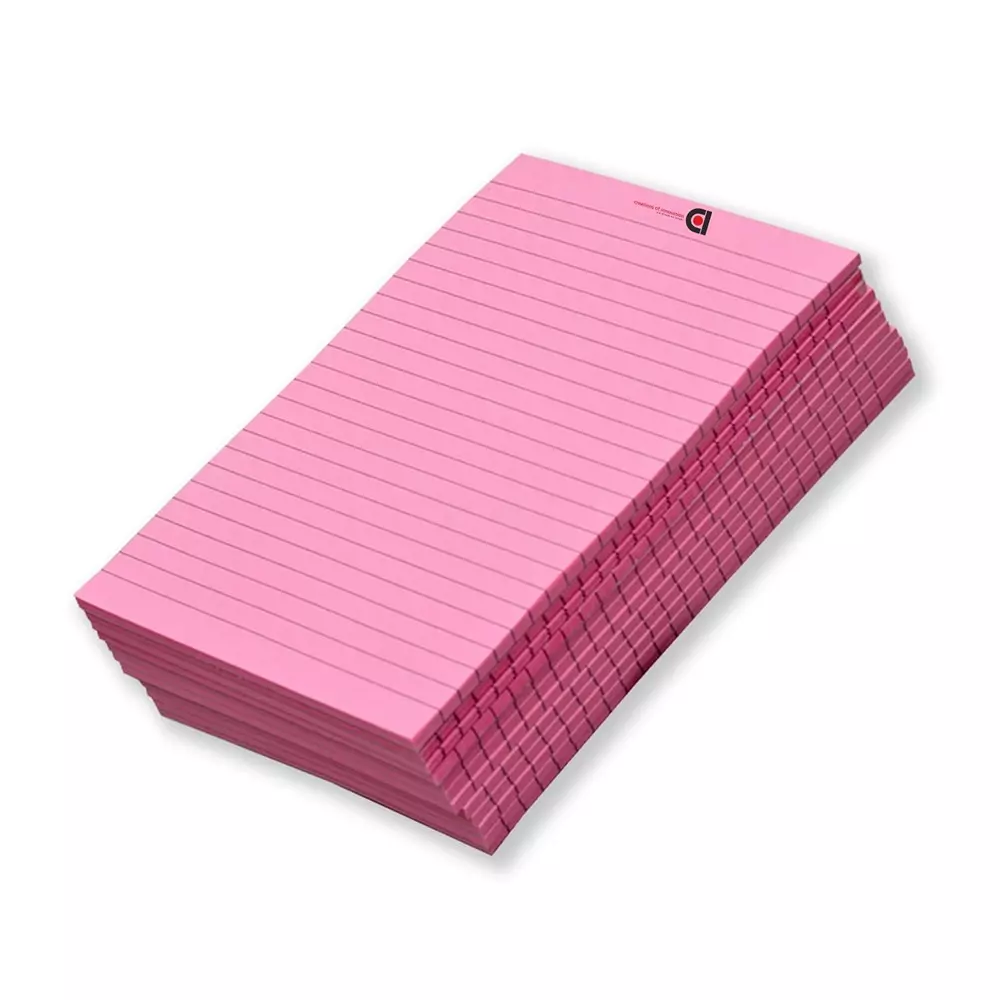 COI Writing Note Pad 5x8 inch Ruled 50 Page Pink (Pack of 12)