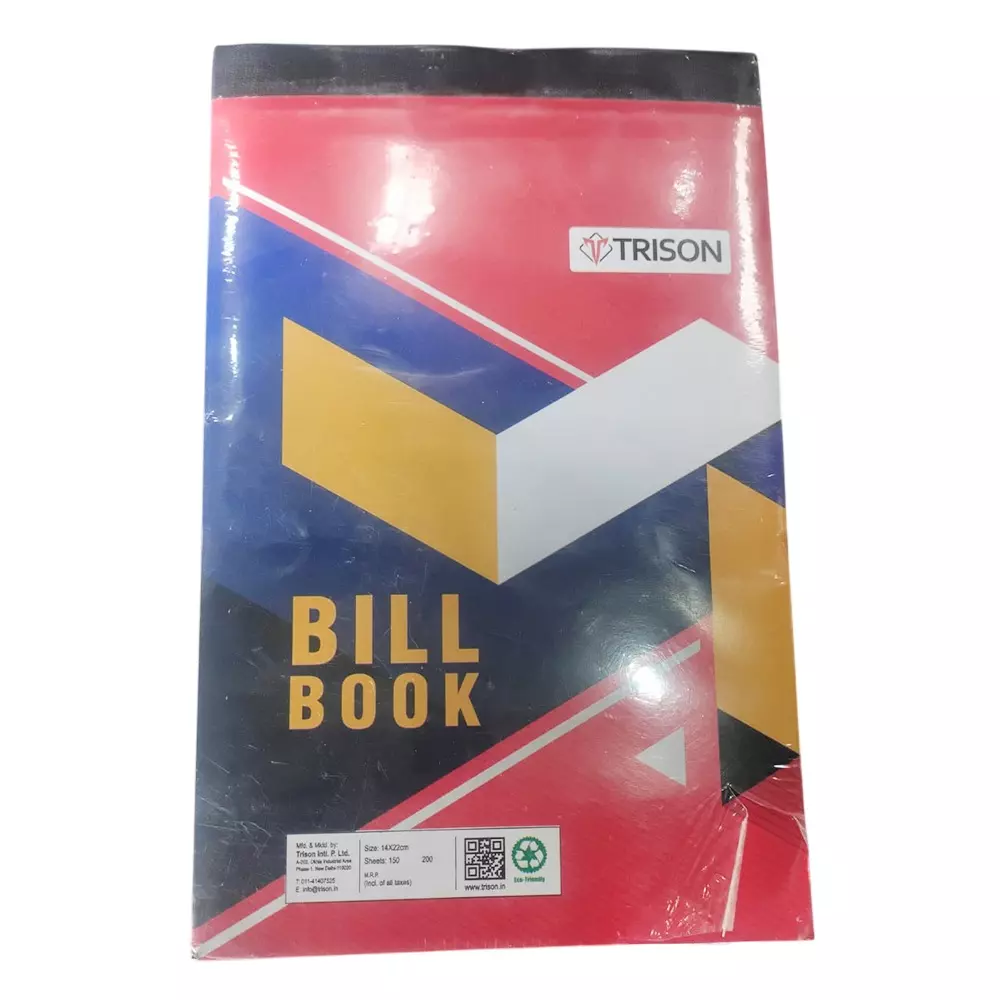 Trison Bill Book 150 Sheets 14x22 cm (Pack of 5)