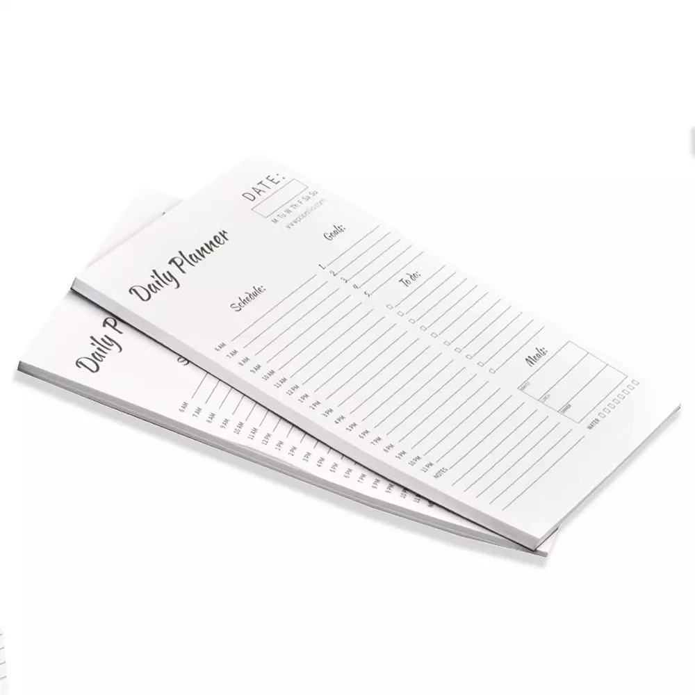 COI Daily Planner Pad 50 x Tear-Off Sheets A5 (5.5x8.5 inch) Paper (Set of 2)
