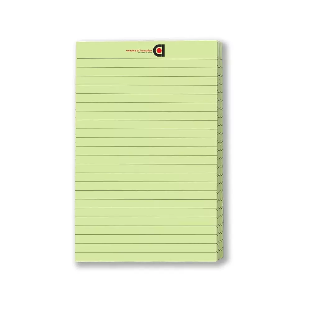 COI Writing Note Pad 5x8 inch Ruled 50 Page Pink, Blue, Green (Pack of 12)