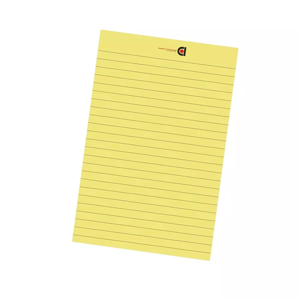 COI Writing Note Pad 5x8 inch Ruled 50 Page Yellow, Blue, Pink, Green (Pack of 12)
