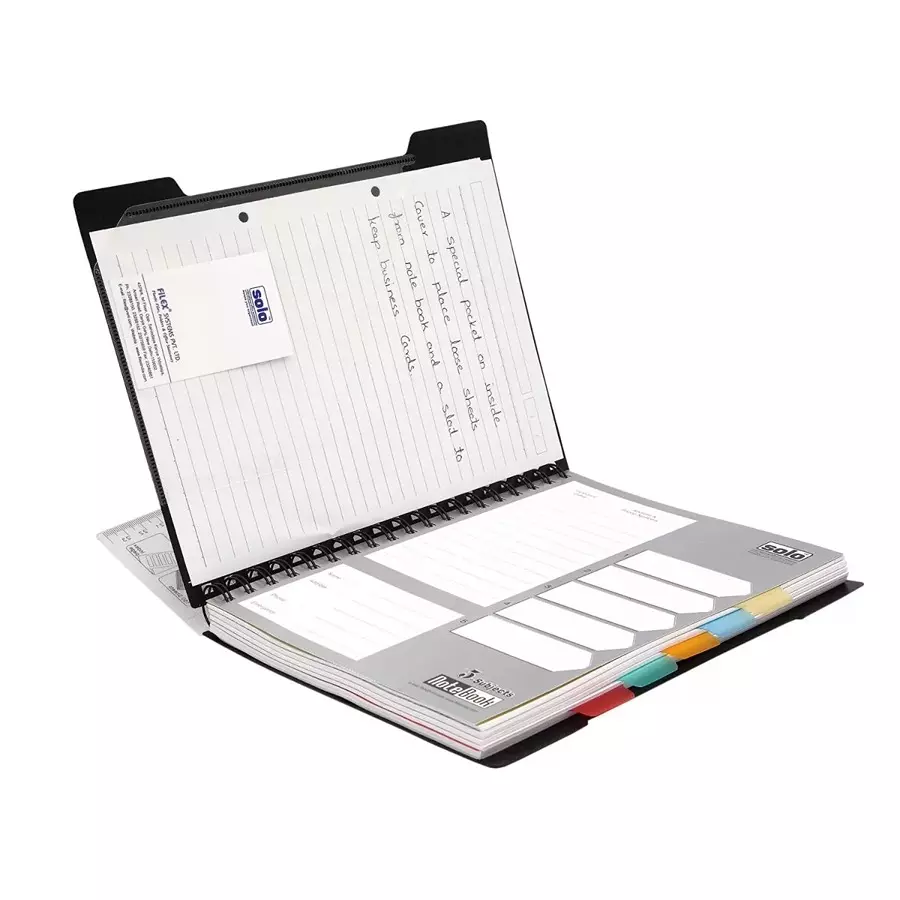 Solo 5-Subjects Note Book (300 Pages) NA 556 (Pack of 5) - Assorted