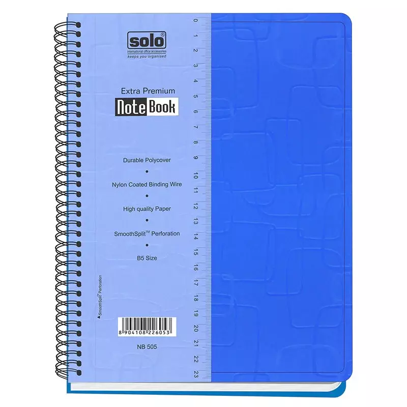 Solo NB 505 Premium Note Book (160 Pages) B5 - Assorted (Pack of 10)