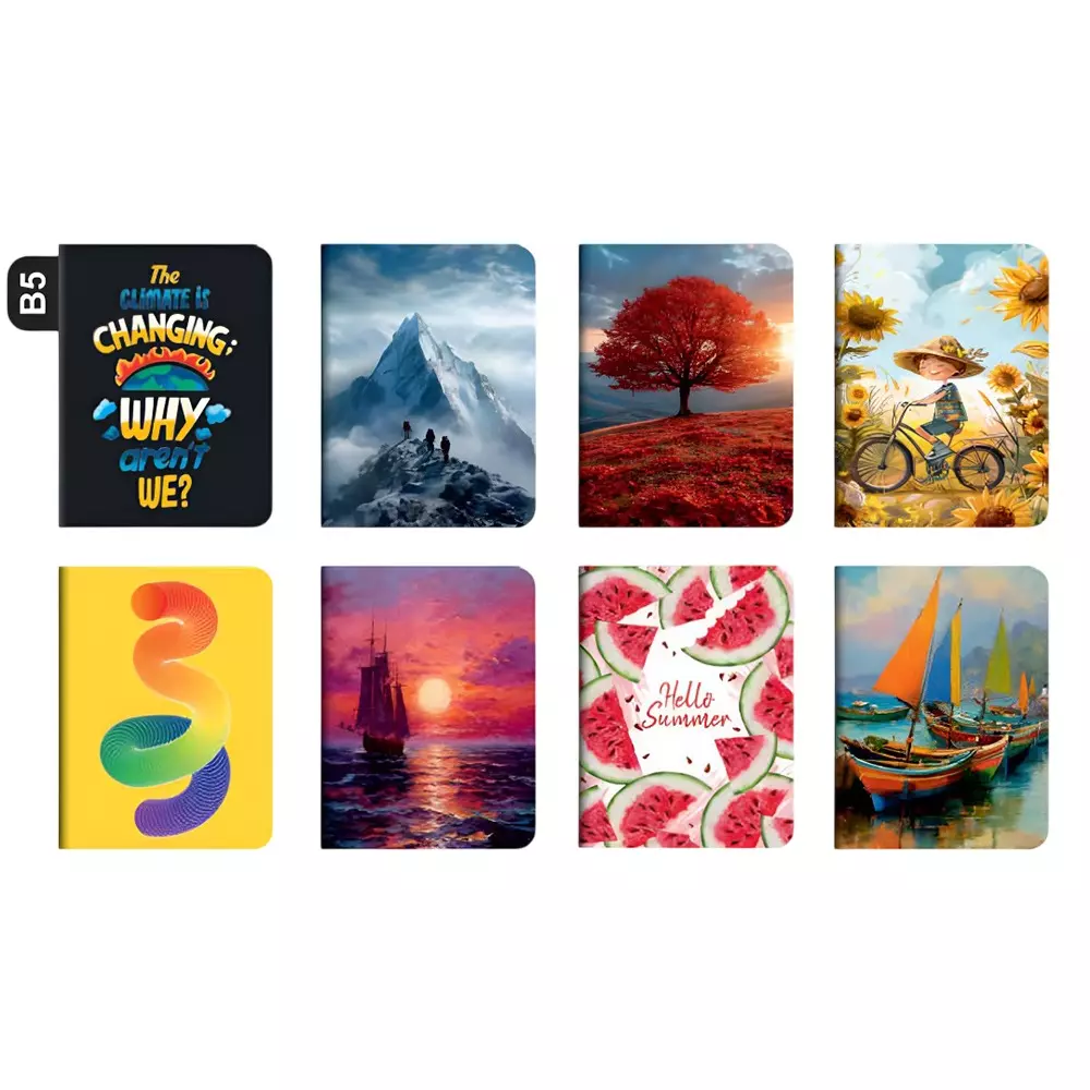 Shape Soft Bound Note Book 192 Page Single Line Assorted, 6901