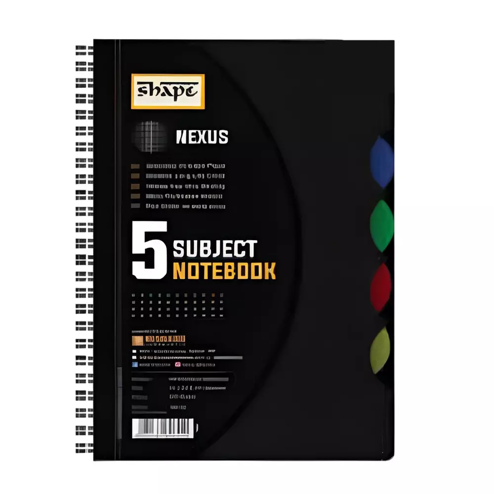 Shape Nexus 5 Subject Note Book A5 (14.8 x 21 cm) 300 Page, 7821