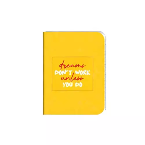 Shape Soft Bound Round Corner Note Book 192 Page A5 (14.8 x 21 cm) Single Line Assorted Color, 7401