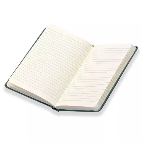 PAPERLLA Notebook Diary A5 240 Pages 80 GSM Cardboard Cover Hunter Green, C01996