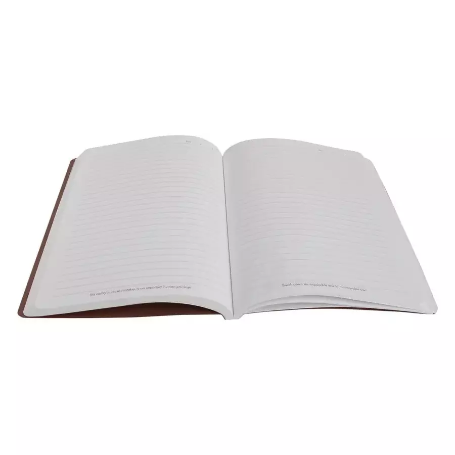 Saya Premium Kraft Notebook Brown 160 Pages Single Ruled 80 GSM Paper A5 Size for Office & Collage Use, SY-1803