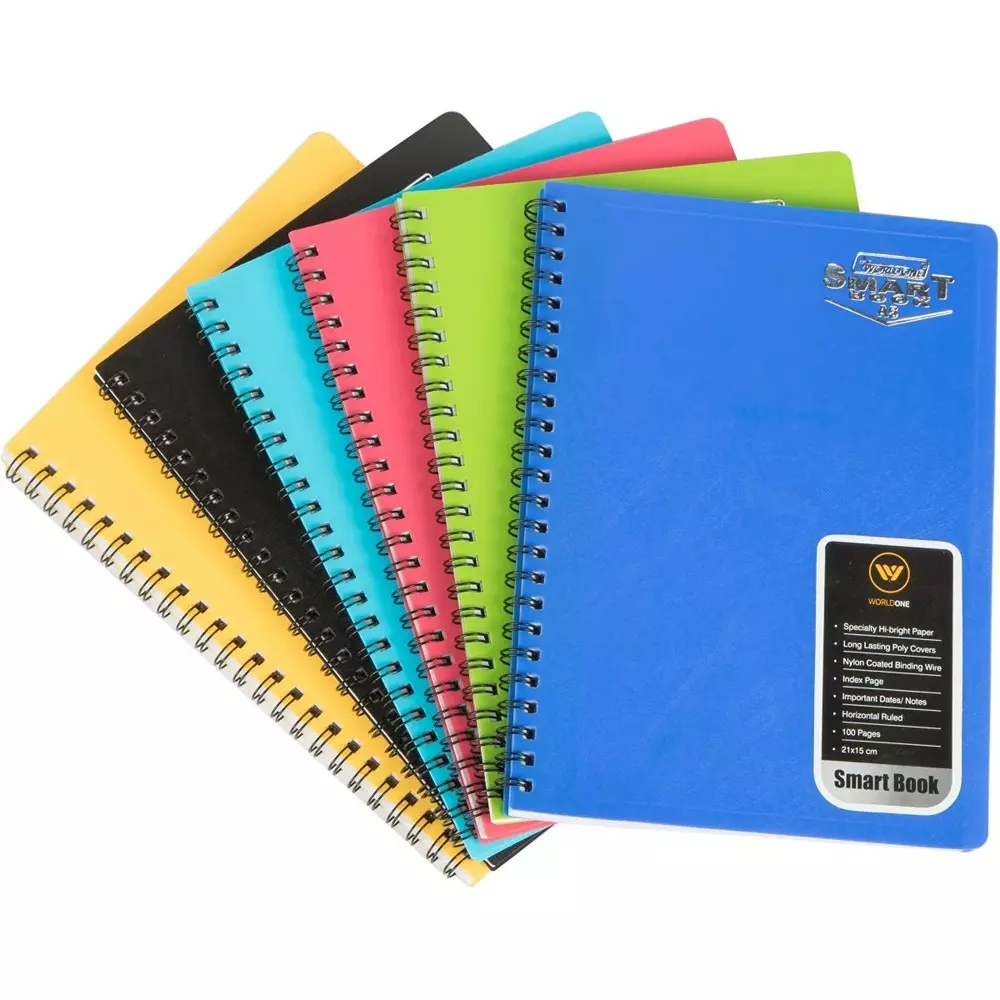 Worldone Wiro Bound Smart Notebook Size A5, WPE1224V (Pack of 5)
