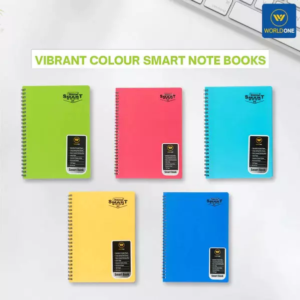 Worldone Wiro Bound Smart Notebook Size A5, WPE1224V (Pack of 5)