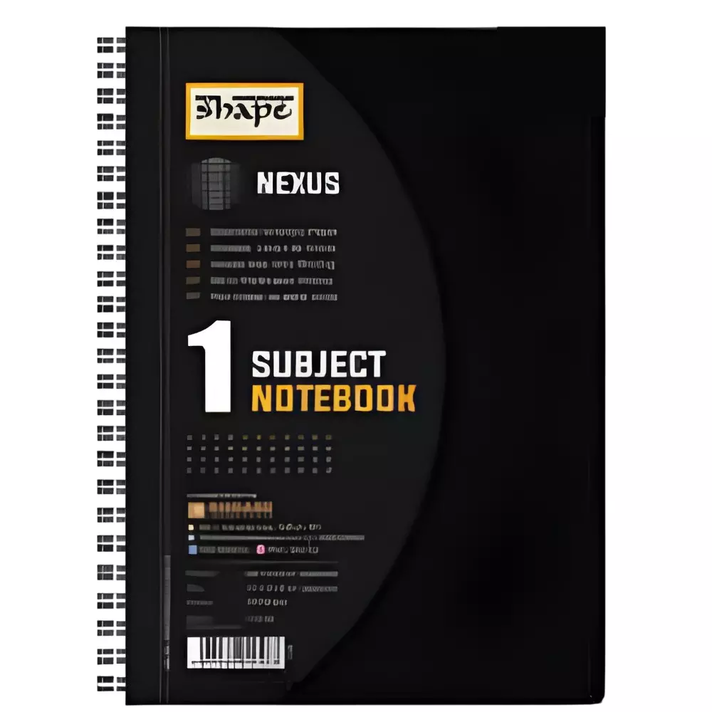 Shape Nexus Single Subject Note Book A5 (14.8 x 21 cm) 160 Page, 7721