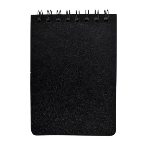 Staprico Pocket Notebook A7 Wiro Bound 92 Page Double-Side Ruled Black (Pack of 10)