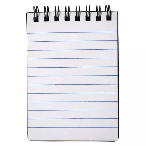 Staprico Pocket Notebook A7 Wiro Bound 92 Page Double-Side Ruled Black (Pack of 10)
