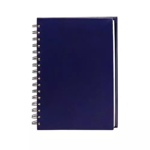 PAPERLLA Twin-Wire Spiral Sketch Book 120 Perforated Pages Plain A5 Size 160 GSM Paper, C02822