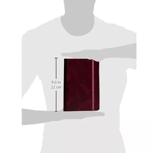 PAPERLLA Premium Notebook With Hard Bound Box A5 192 Pages 80 GSM leather Cover Red, C01880