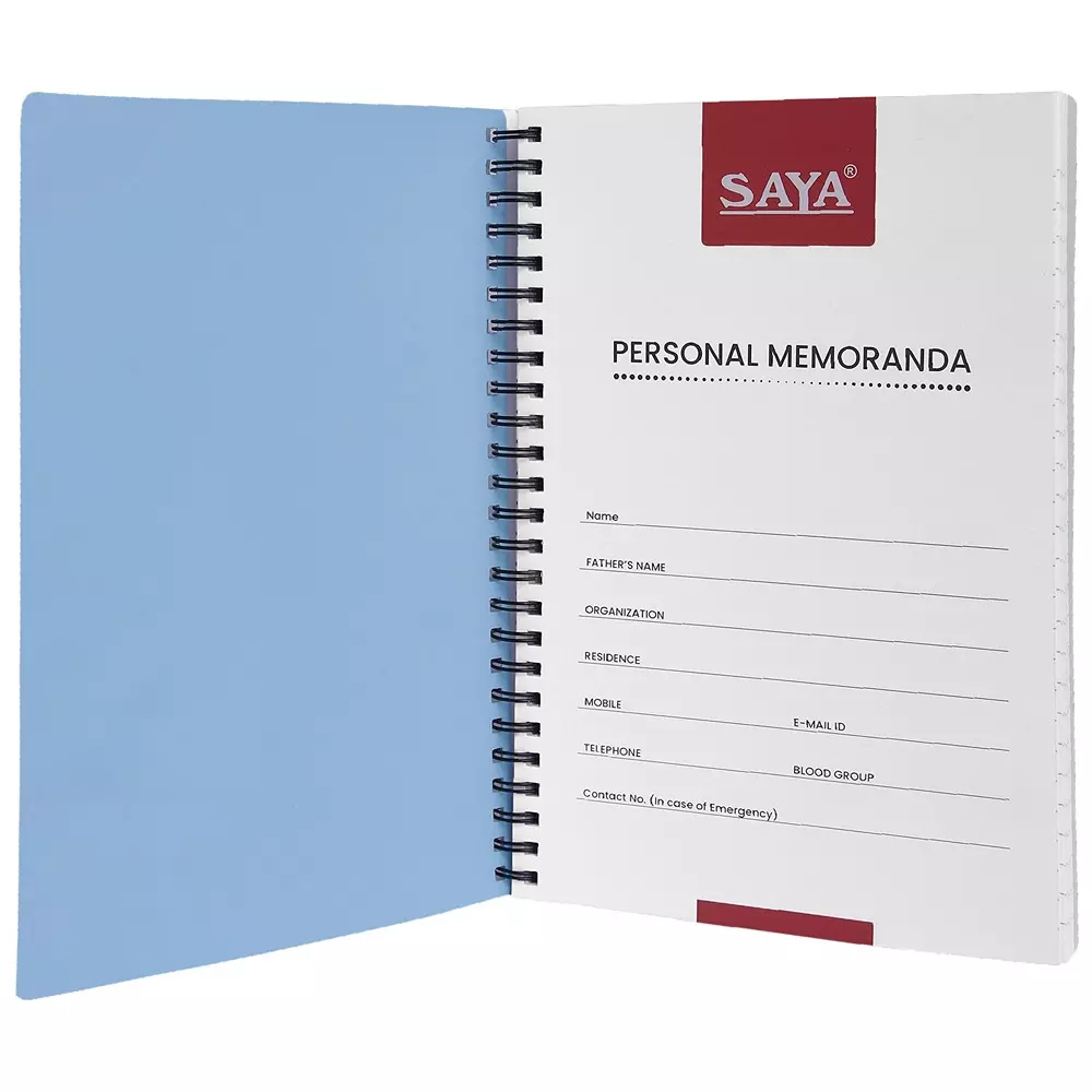 Saya Le Pastel Notebooks Multicolor 160 Pages Ruled Line 70 GSM Paper A5 Size for Office & Collage Use, SY-1203