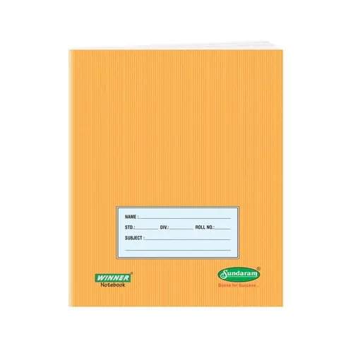 Sundaram Winner King Note Book 172 Pages 5 Line Paper Brown, E-22W