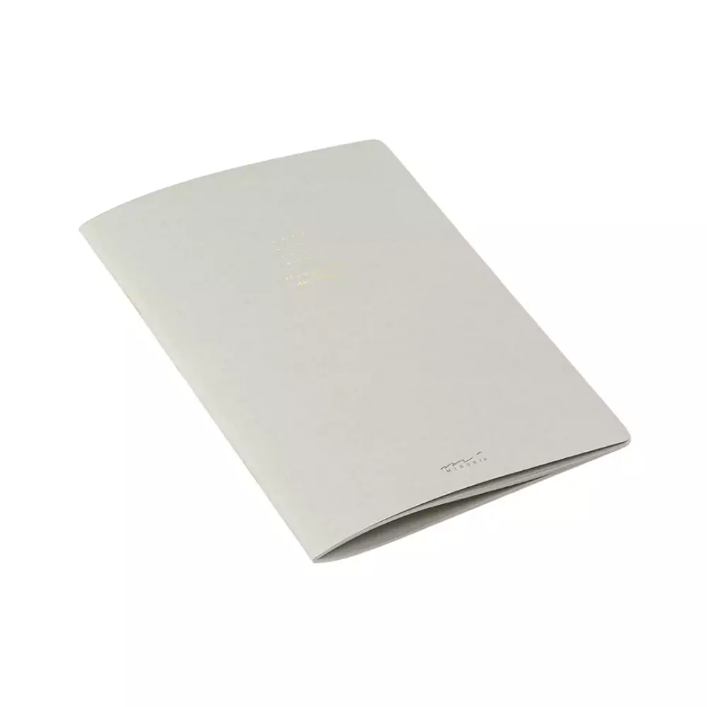 Midori A5 Dot Grid Notebook Grey Color 56 Pages (28 Sheets)