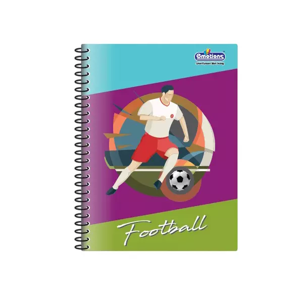Emotions Plain Note Book 500 Page A4 (20.8 x 28.8 cm) Spiral Type, Design Assorted