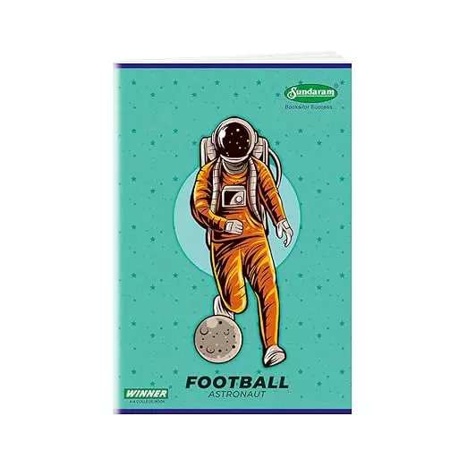 Sundaram Winner Soft Bound Note Book A4 (21 x 29.7 cm) 76 Pages Assorted, C-18