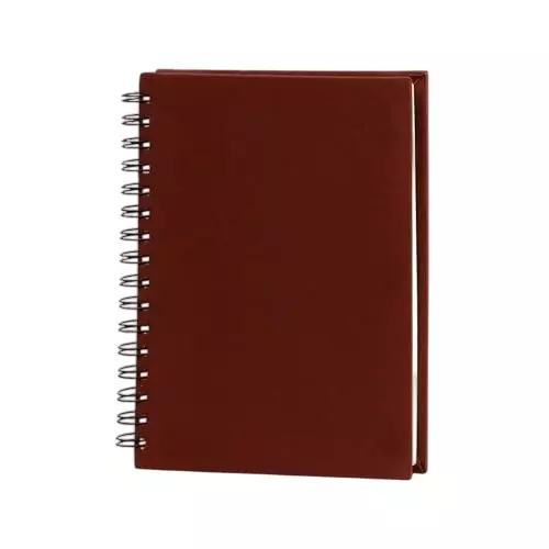 PAPERLLA Twin-Wire Spiral Sketch Book 120 Perforated Pages Plain A5 Size 160 GSM Paper, C02823