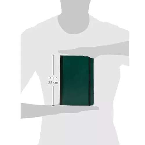 PAPERLLA Notebook With Elegant Hard Bound Box A5 192 Pages 80 GSM leather Cover Green, C01878
