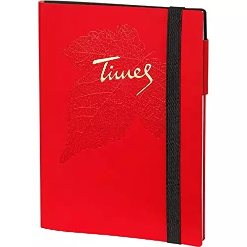 Worldone Executive Times Notebook With Elastic Closure, Pu Cover Size A5 Assorted Color, WPP1373