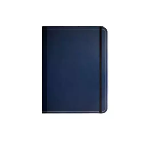 Shape Leather Case Bound Single Line Note Book With Elastic Bookmark 160 Page A5 (14.8 x 21 cm) Assorted Color, 8401