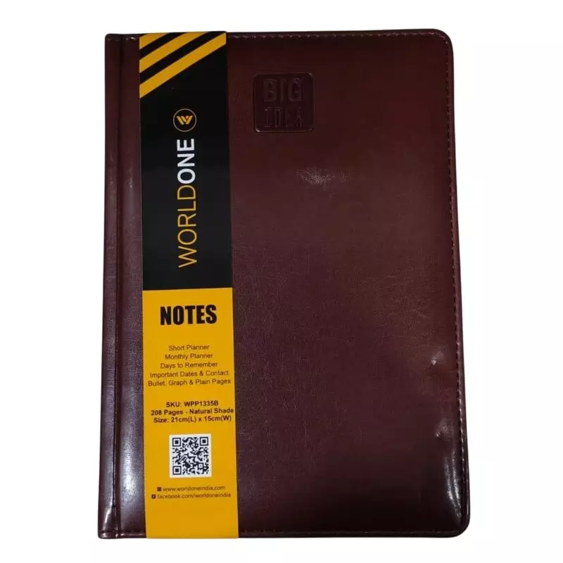 Worldone Big Idea Notebook with Golden Edge A/5 Assorted, WPP1335