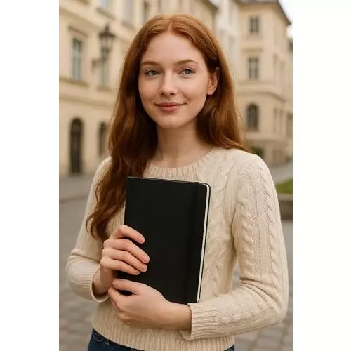 PAPERLLA Notebook Diary A5 Acid-Free Paper 240 Pages 80 GSM Cardboard Cover Royal Black, C01989