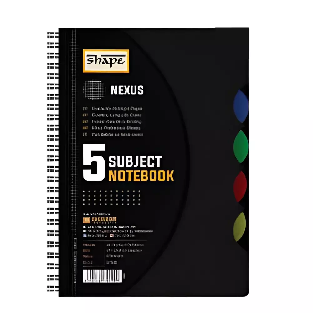 Shape Nexus 5 Subject Note Book B5 (16 x 21 cm) 300 Page, 7811