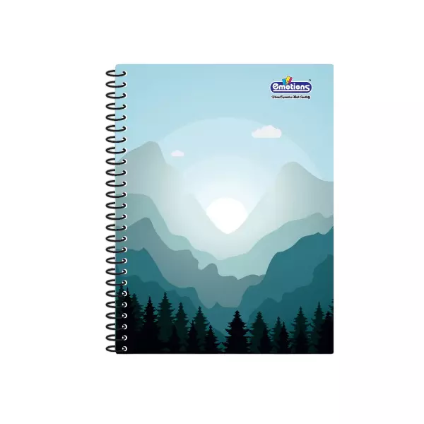 Emotions Plain Note Book 400 Page A4 (20.8 x 28.8 cm) Spiral Type, Design Assorted