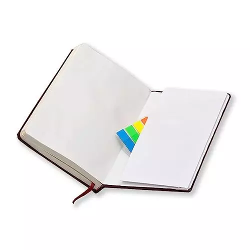 PAPERLLA Notebook Diary A5 Acid-Free Paper 240 Pages 80 GSM Cardboard Cover Red, C01998