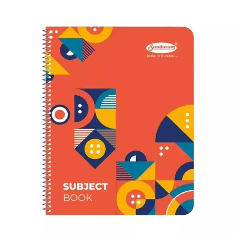 Sundaram Six Subject Regular Notebook 300 Pages Single Line Paper Assorted, SR-6