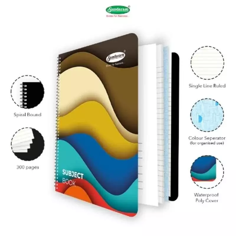 sundaram-six-subject-regular-notebook-300-pages-single-line-paper-assorted-sr-6