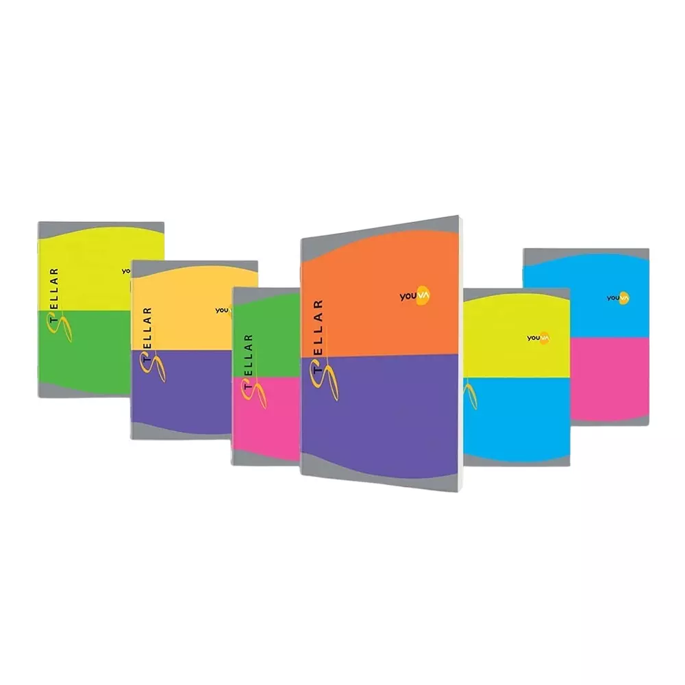 Youva by Navneet Stellar Foolscap Long Note Book 21cm x33 cm 64 GSM Paper