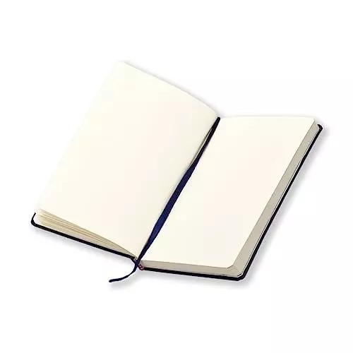 PAPERLLA Notebook Diary A5 240 Pages 80 GSM Cardboard Cover Dark Blue, C01992