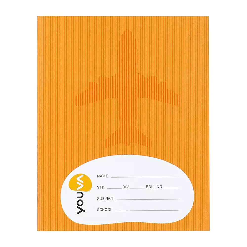 Youva Note Book Regular Full Bound 15.5 x 18.8 cm 172 Page Brown Sketch 23296, (Pack of 5)