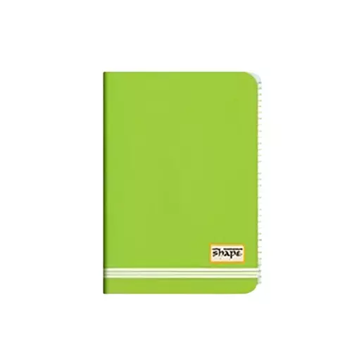 Shape Case Bound Round Corner Note Book A5 (14.8 x 21 cm) 192 Page Single Line Assorted, 6508