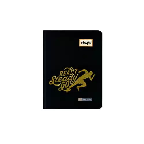 Shape Round Corner Note Book 192 Page A5 (14.8 x 21 cm) Single Line Assorted Color, 7601