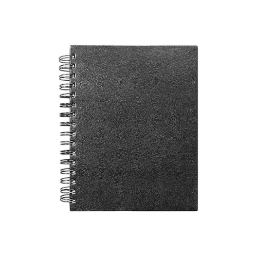 PAPERLLA Twin-Wire Spiral Sketch Book 120 Perforated Pages Plain A5 Size 160 GSM Paper, C02821