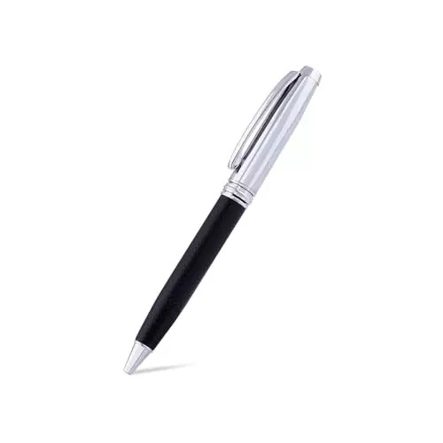 PAPERLLA Notebook With Elegant Hard Bound Box A5 192 Pages 80 GSM leather Cover Black, C01876