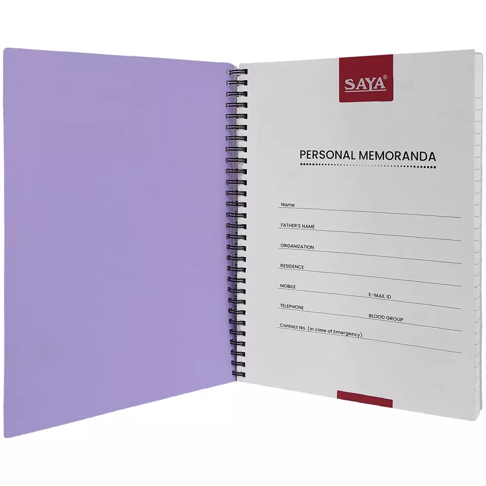 Saya Le Pastel Notebooks Multicolor 160 Pages Ruled Line 70 GSM Paper B5 Size for Office & Collage Use, SY-1202